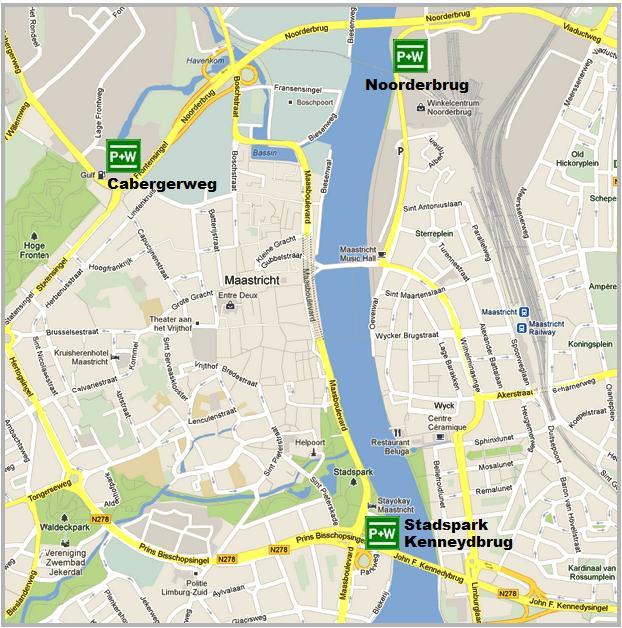 Park en Walk (P+W) parkeerterreinen Maastricht Goedkoop Parkeren